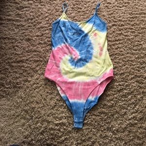Tie dye body suit